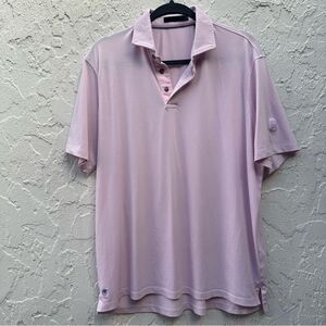 GREYSON‎ Polo Shirt Men Large Golf Preppy Casual Pink